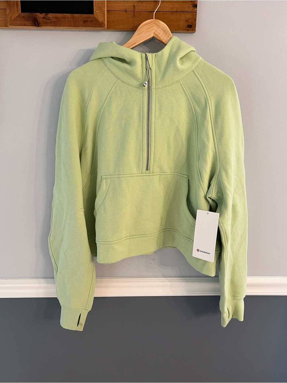 NWT Lululemon Scuba Oversized Half Zip Hoodie XL/XXL Green